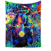 Home Room Hanging Cloth European And American Party UV Lamp Printing Fluorescent Tapestry