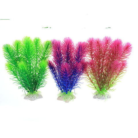 Fish Tank Landscape Simulation Water Plants Aquarium Decoration Rockery Fake Water Plants Small Fish Tank Set Decoration Prospect Plants