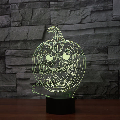 3D lights LED colorful pumpkin lights
