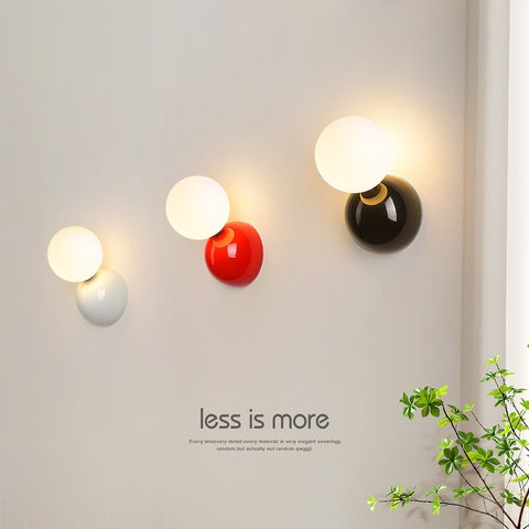 Cream Style Bedroom Bedside Small Wall Lamp