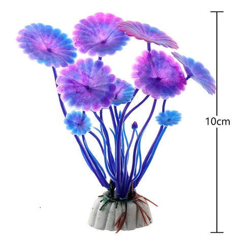 Fish Tank Landscape Simulation Water Plants Aquarium Decoration Rockery Fake Water Plants Small Fish Tank Set Decoration Prospect Plants