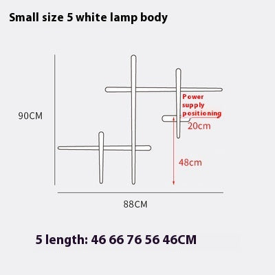 Simple Modern Living Room Bedroom Creative Wall Lamp