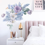 Watercolor Flowers Wall Sticker Background Self-adhesive Wall Sticker